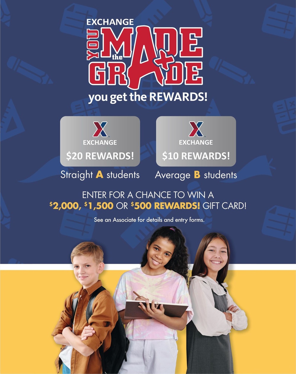 Make the Grade, Earn Rewards with the Exchange! You Made the Grade Program Returns for 2024-25 School Year