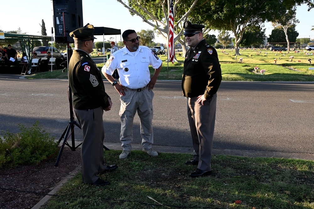 U.S. Army Yuma Proving Ground personnel honor World War II-era Bushmasters