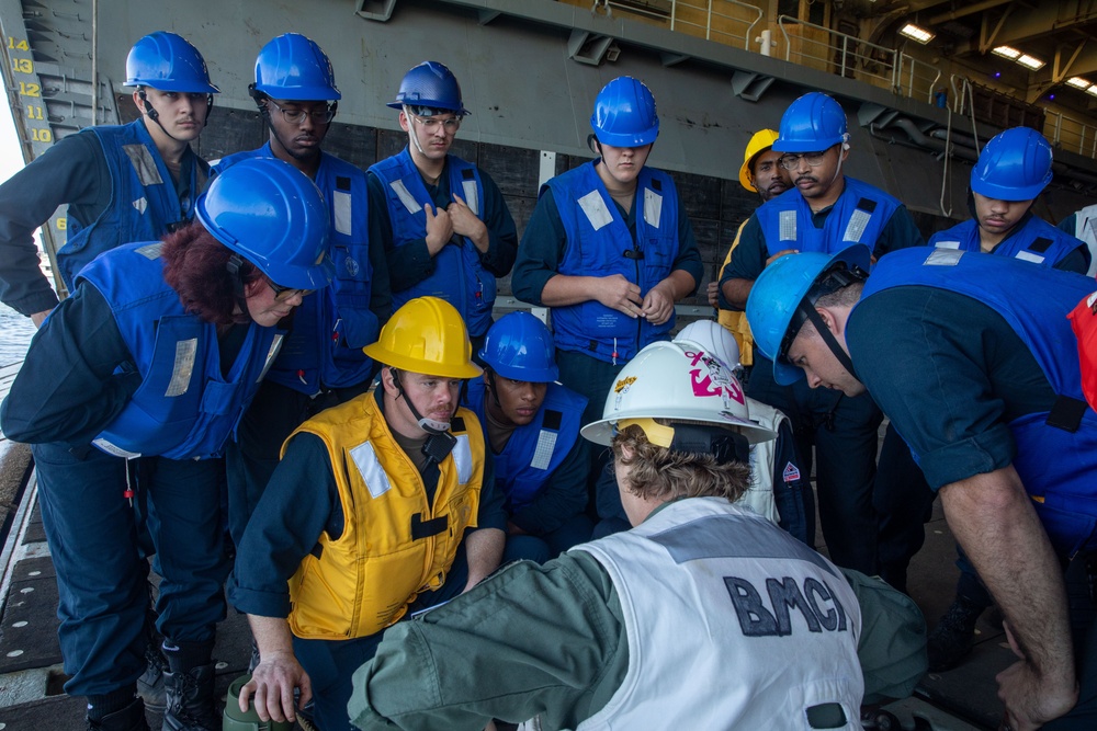 USS Iwo Jima Well Deck Operations