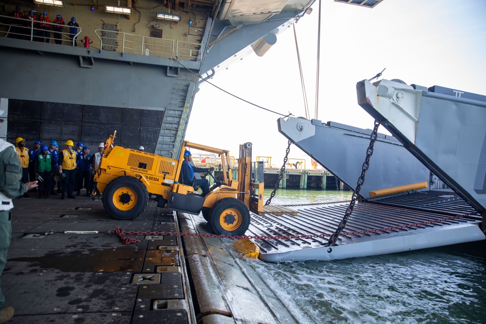 USS Iwo Jima Well Deck Operations