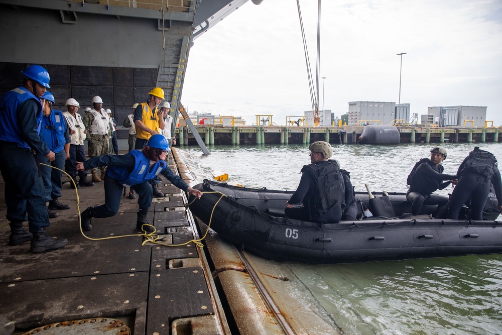 USS Iwo Jima Well Deck Operations