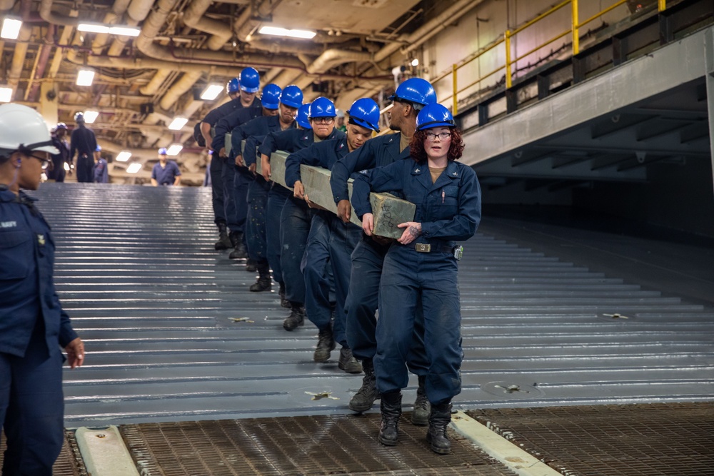 USS Iwo Jima Well Deck Operations