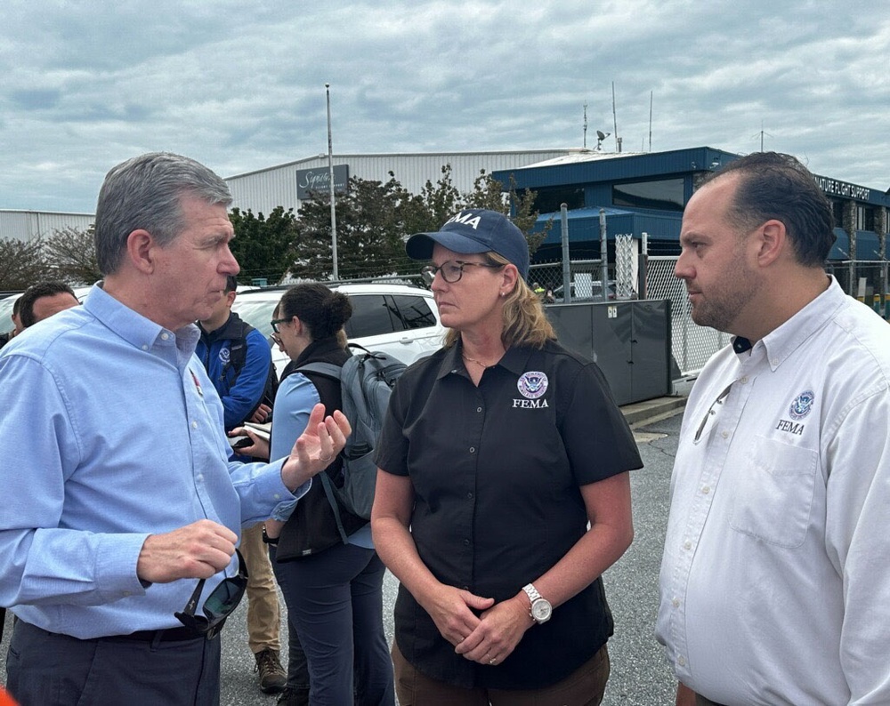 FEMA Administrator Criswell and North Carolina Governor Cooper Meet After Hurricane Helene