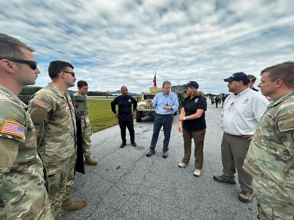 FEMA Administrator Criswell and North Carolina Governor Cooper Meet After Hurricane Helene