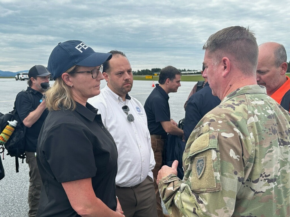 FEMA Administrator Criswell and North Carolina Governor Cooper Meet After Hurricane Helene