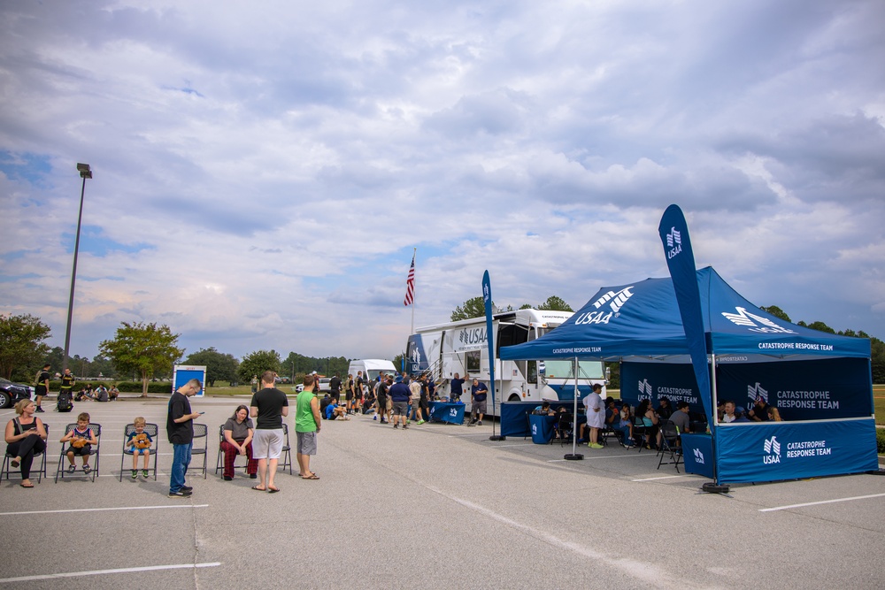 USAA Visits Soldiers, Families at Fort Eisenhower after Helene