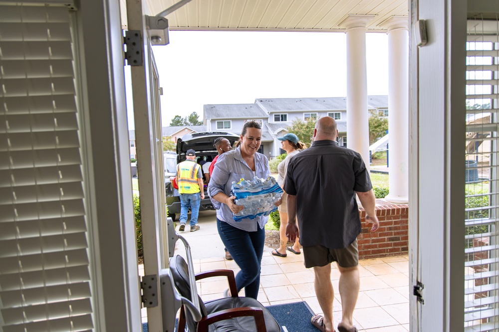 Water Distribution in the Wake of Halene