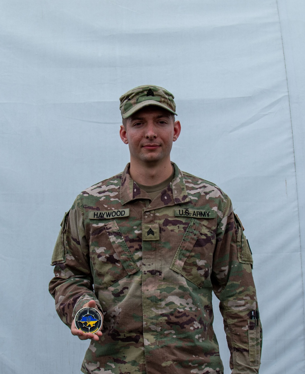 SAG-U Command Sgt. Maj. Morgan meets with Independence soldiers