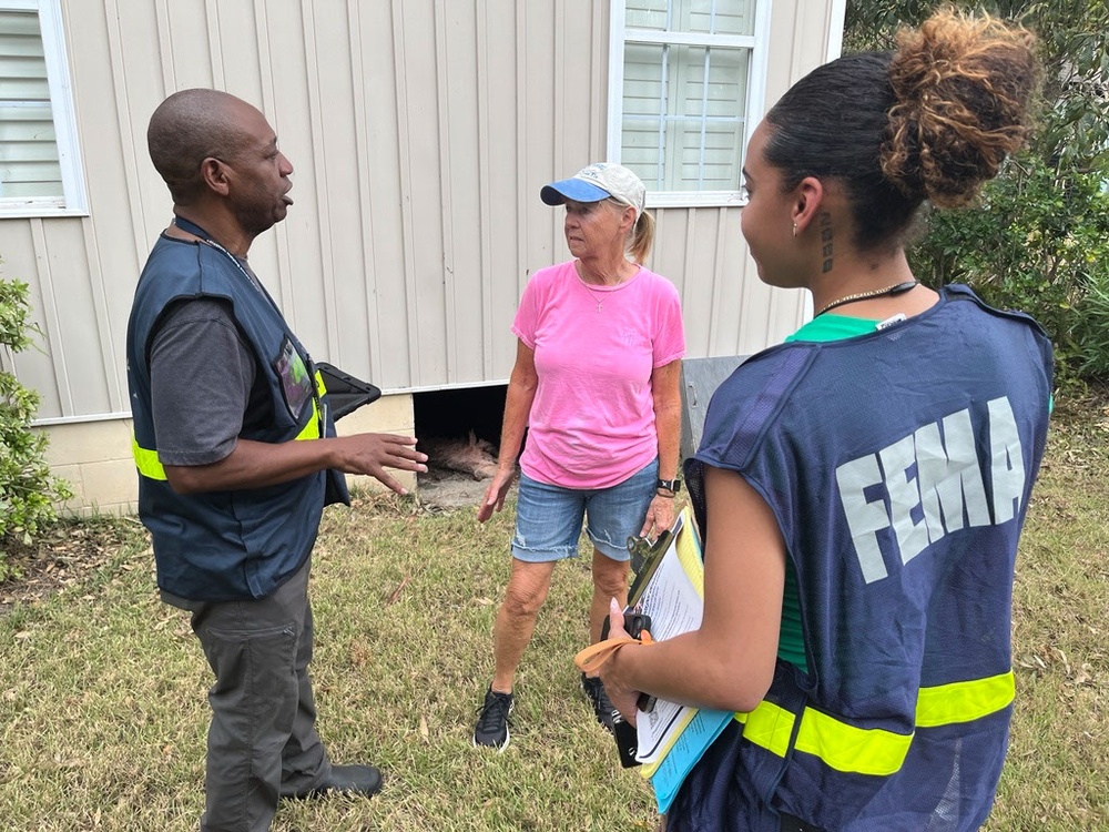 FEMA Disaster Survivor Assistance Teams Help Hurricane Helene Survivors