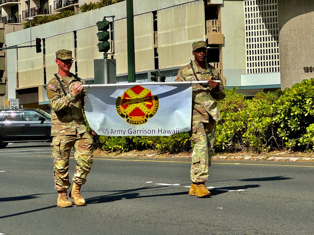 U.S. Army Garrison Hawai‘i Showcases Unity and Support at Aloha Floral Parade