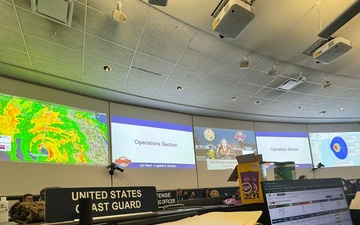 Coast Guard emergency preparedness liason officers brief Florida Division of Emergency Management