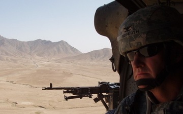 Col. George Seiferth flys in Black Hawk