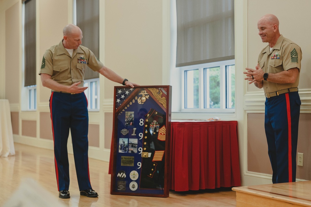 Sgt. Maj. Cantrell Retirement Ceremony