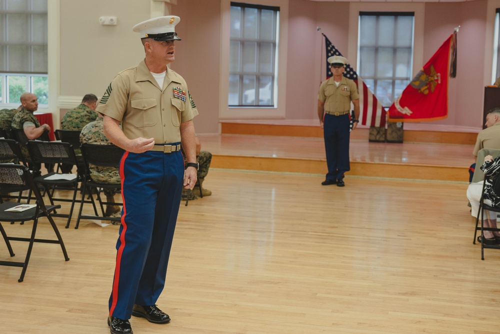 Sgt. Maj. Cantrell Retirement Ceremony