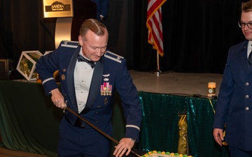 Col. Wyrick Cuts The Cake