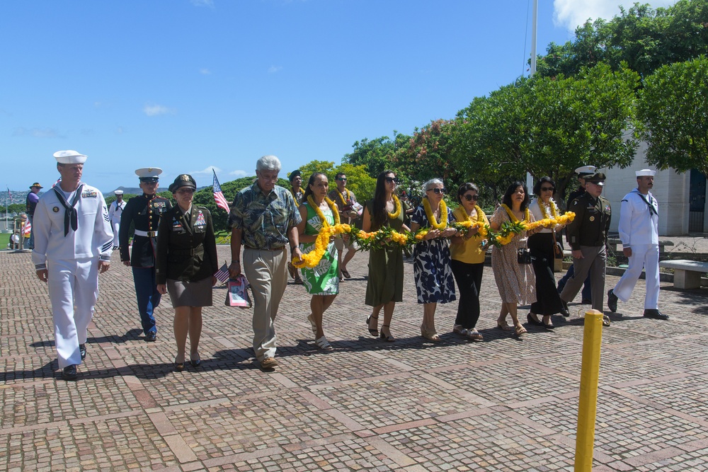 Gold Star Mothers and Families Honored at Punchbowl Ceremony