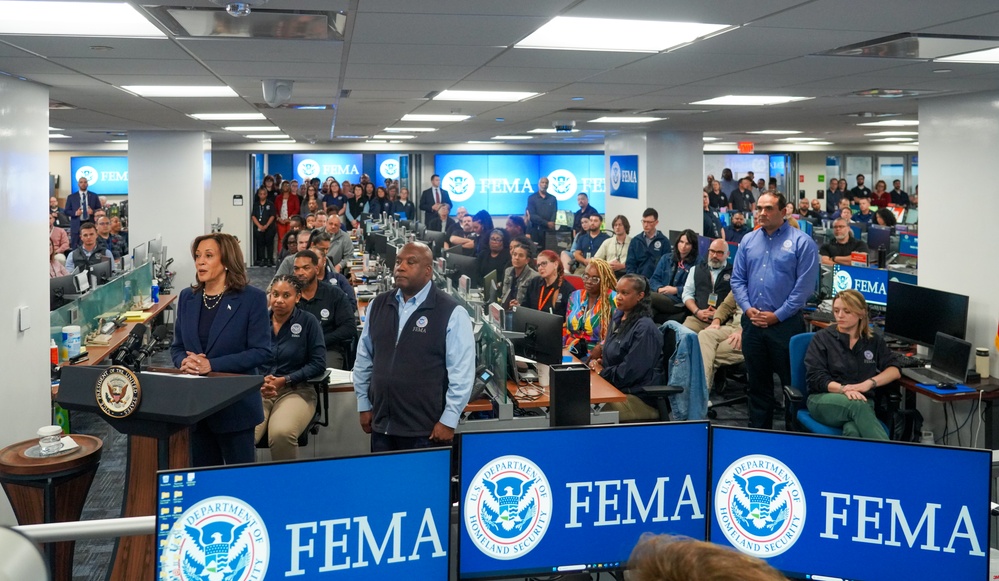 Vice President Harris Visits FEMA