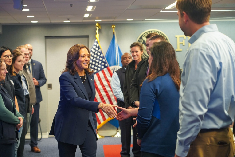 Vice President Harris Visits FEMA