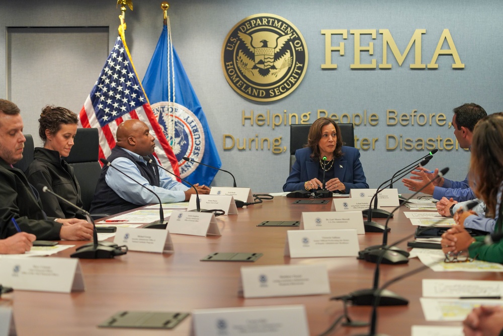 Vice President Harris Visits FEMA