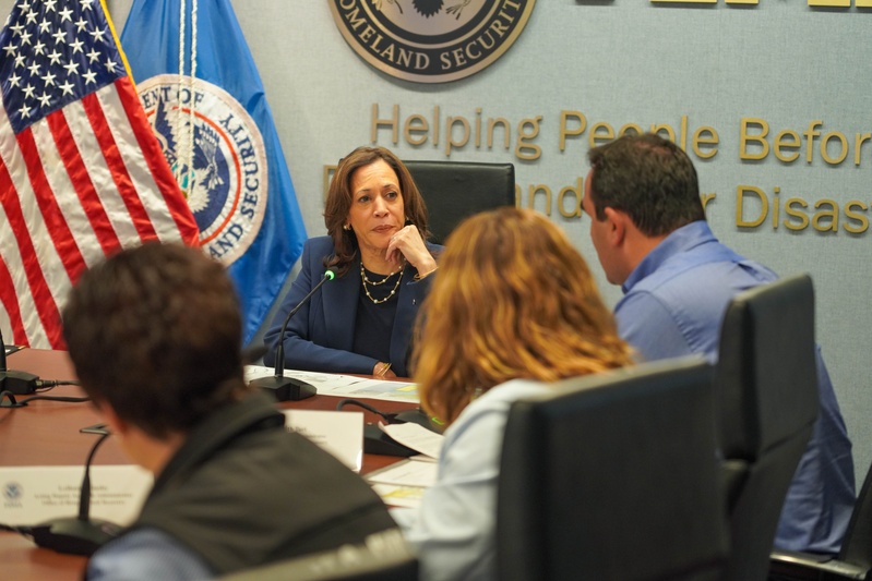 Vice President Harris Visits FEMA