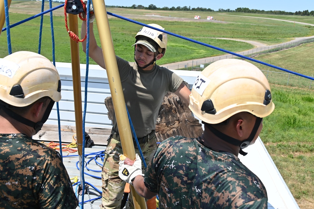 188th Fire Emergency Services Flight trains with Guatemalan Search and Rescue Brigade