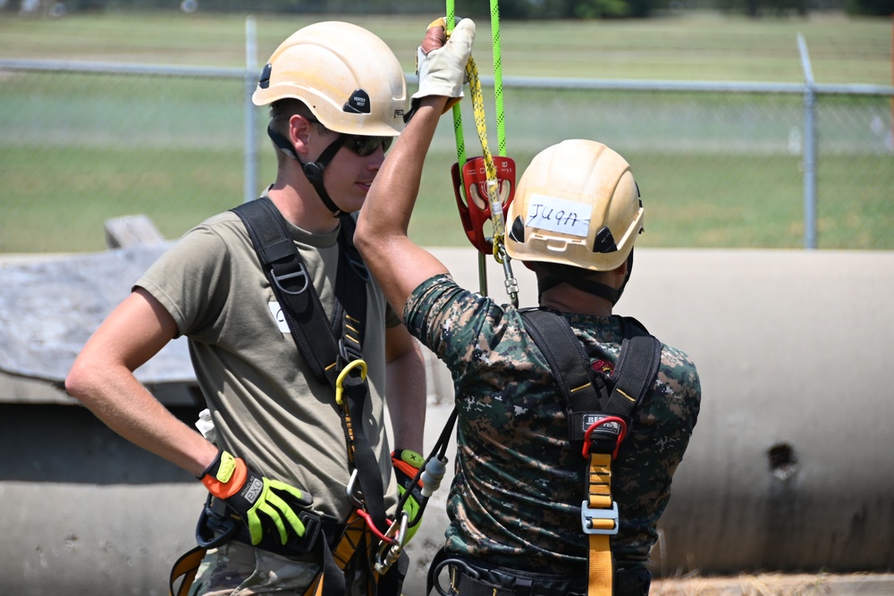 188th Fire Emergency Services Flight trains with Guatemalan Search and Rescue Brigade