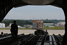 NC Air National Guard C-17 Airlifts support to Western North Carolina