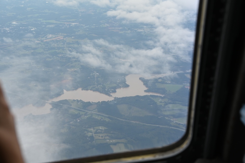 NC Air National Guard C-17 Airlifts support to Western North Carolina