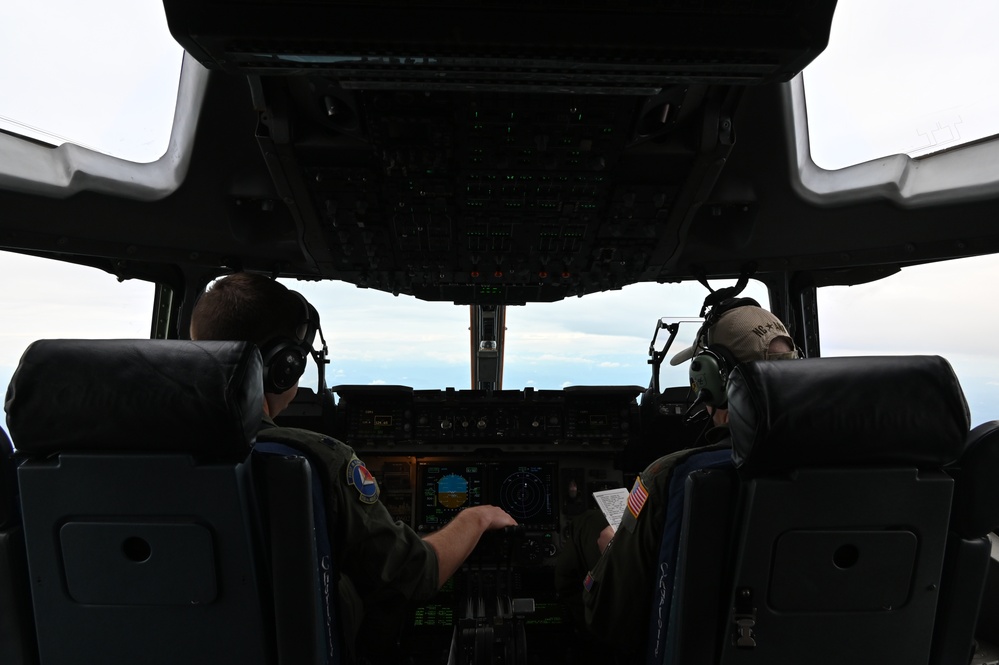 NC Air National Guard C-17 Airlifts support to Western North Carolina