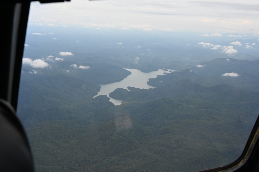 NC Air National Guard C-17 Airlifts support to Western North Carolina