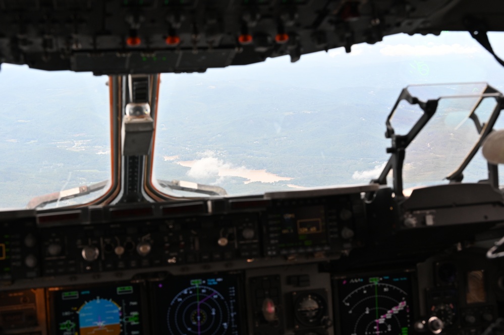 NC Air National Guard C-17 Airlifts support to Western North Carolina