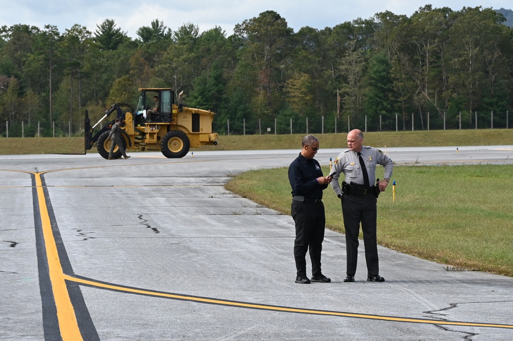 NC Air National Guard C-17 Airlifts support to Western North Carolina