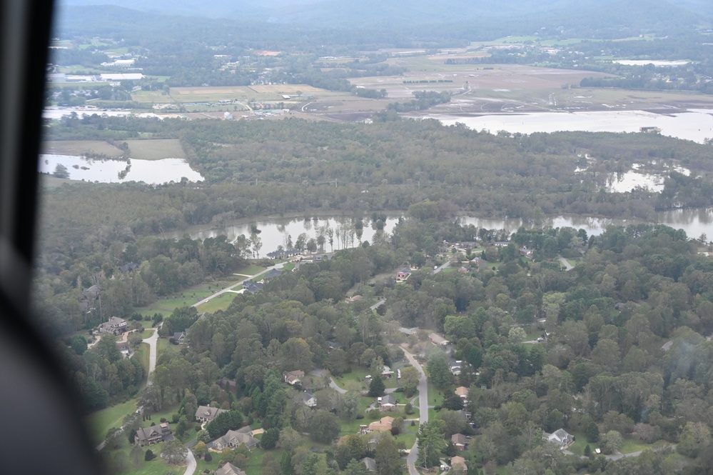 NC Air National Guard C-17 Airlifts support to Western North Carolina