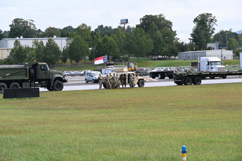 NC Air National Guard C-17 Airlifts support to Western North Carolina