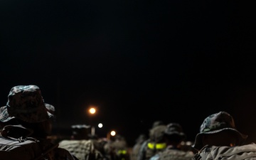 III Marine Expeditionary Force, 3d Marine Division COMMSTRAT conduct a Conditioning Hike