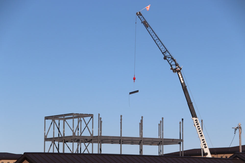 September 2024 construction operations for fiscal year 2023-funded barracks project at Fort McCoy