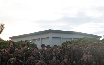 III Marine Expeditionary Force, 3d Marine Division COMMSTRAT conduct a Conditioning Hike