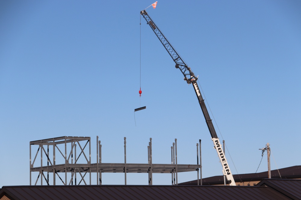 September 2024 construction operations for fiscal year 2023-funded barracks project at Fort McCoy