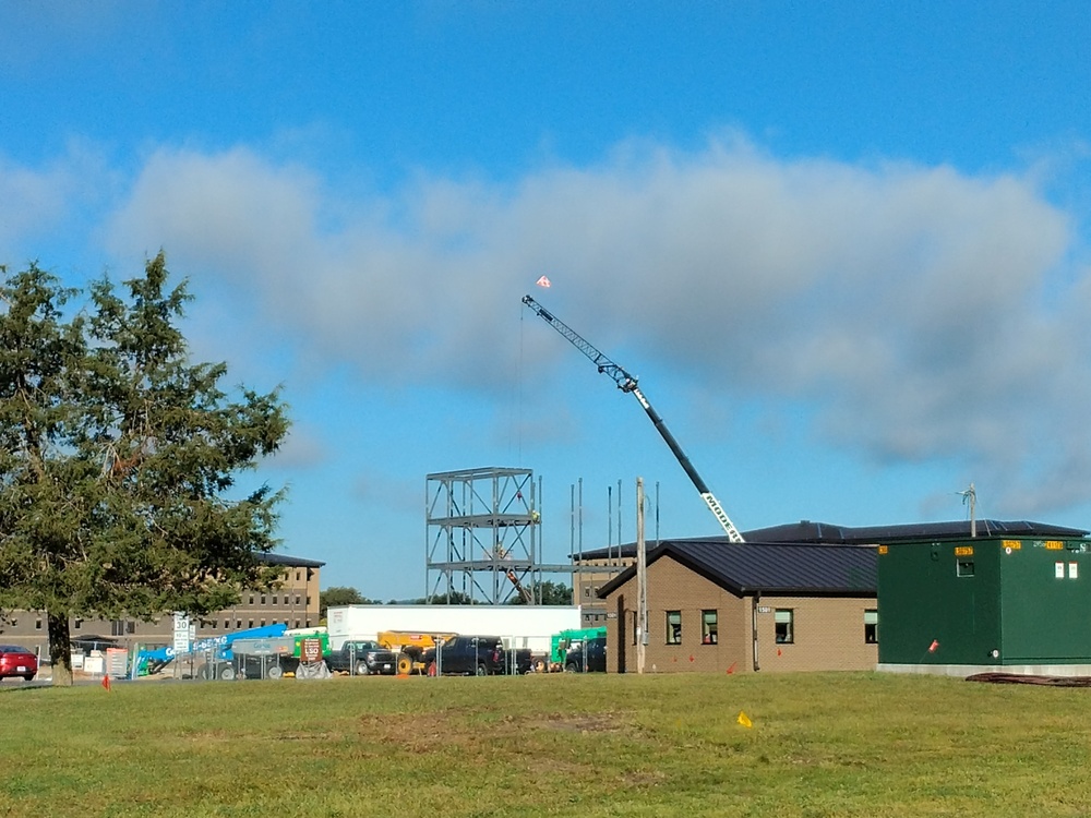 September 2024 construction operations for fiscal year 2023-funded barracks project at Fort McCoy