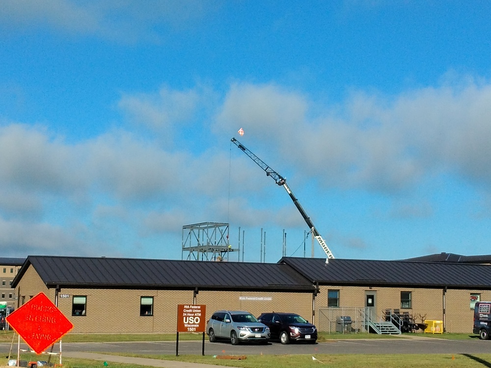 September 2024 construction operations for fiscal year 2023-funded barracks project at Fort McCoy