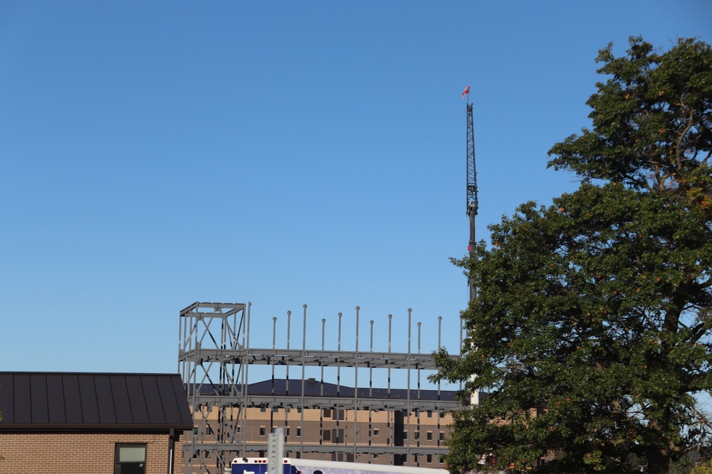 September 2024 construction operations for fiscal year 2023-funded barracks project at Fort McCoy