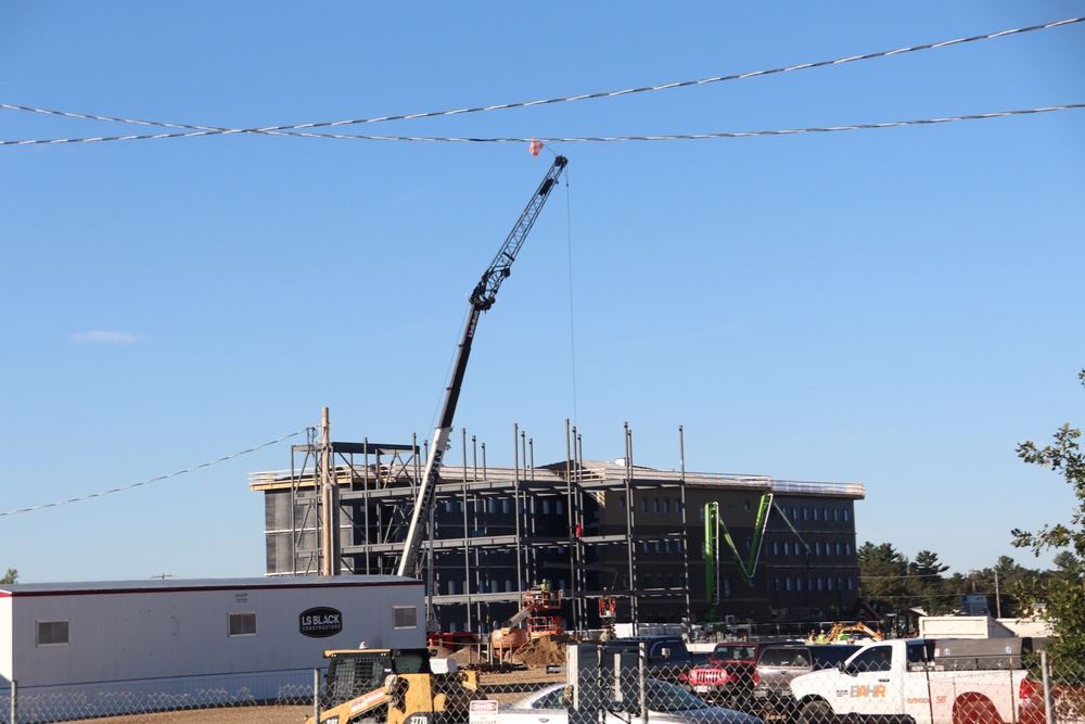 September 2024 construction operations for fiscal year 2023-funded barracks project at Fort McCoy