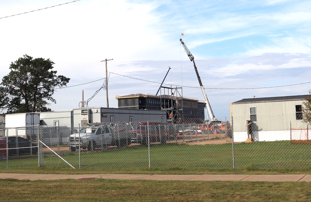 September 2024 construction operations for fiscal year 2023-funded barracks project at Fort McCoy