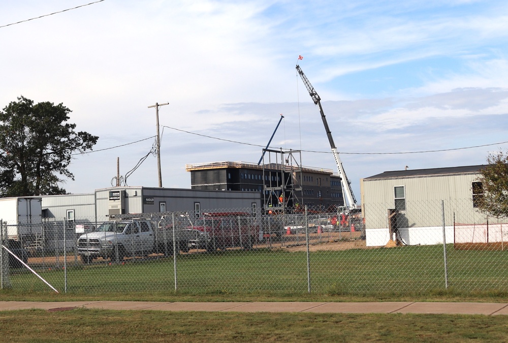 September 2024 construction operations for fiscal year 2023-funded barracks project at Fort McCoy