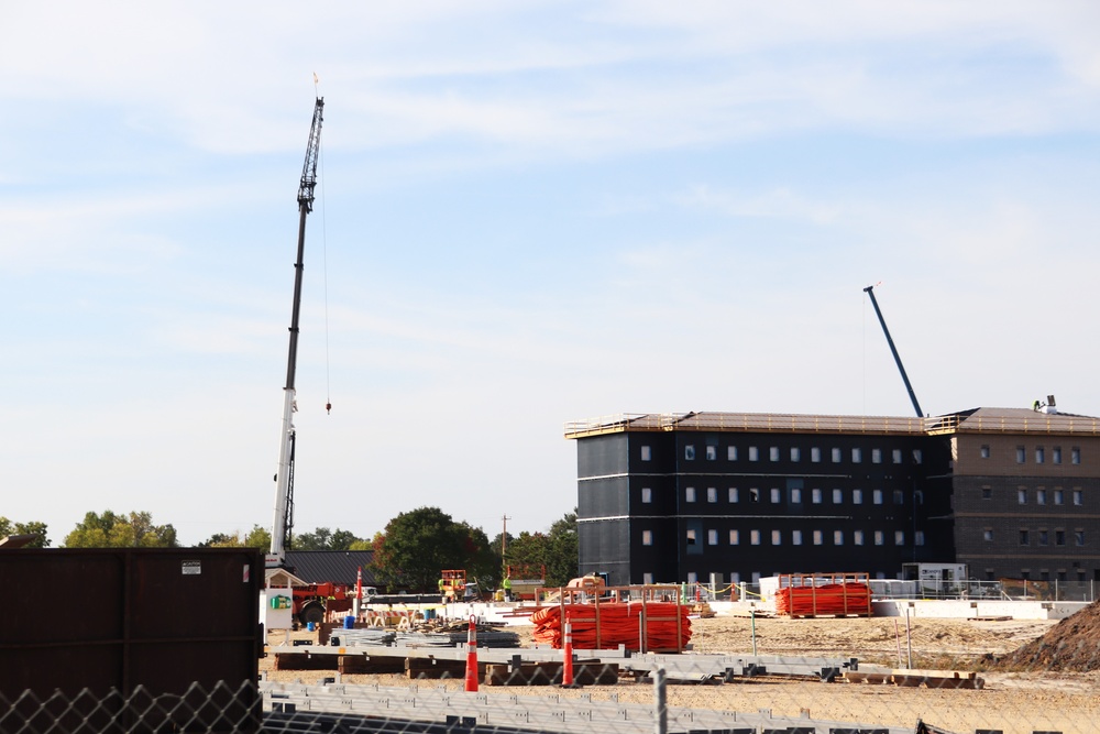 September 2024 construction operations for fiscal year 2023-funded barracks project at Fort McCoy