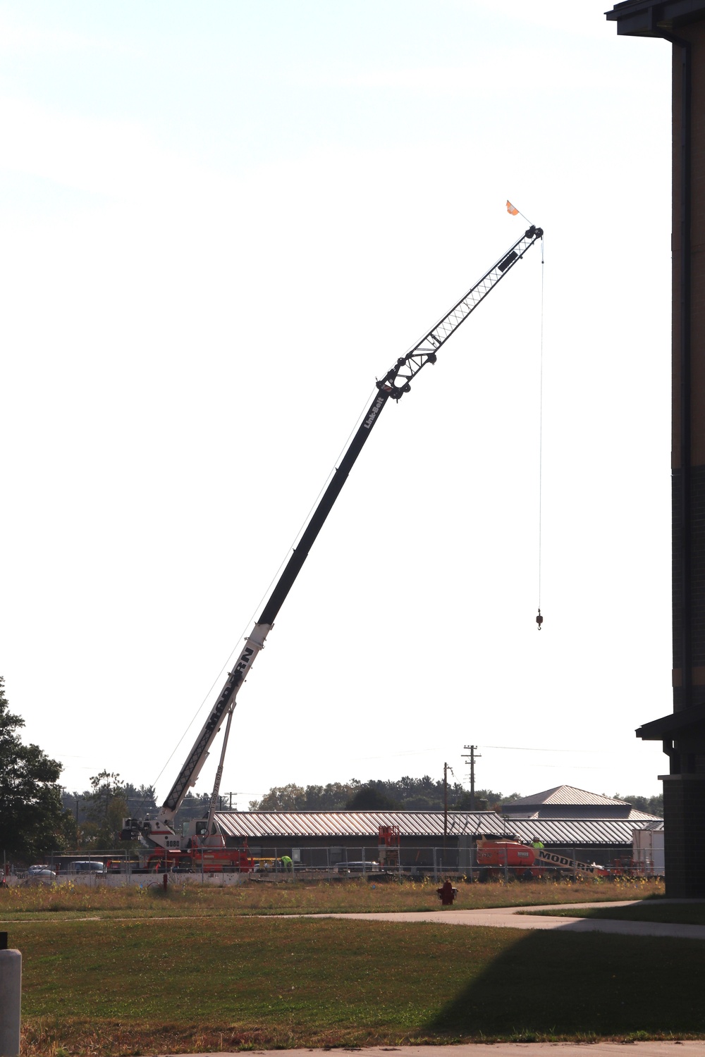 September 2024 construction operations for fiscal year 2023-funded barracks project at Fort McCoy