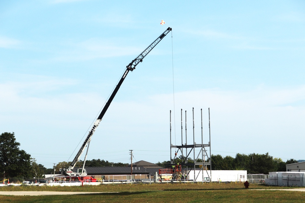 September 2024 construction operations for fiscal year 2023-funded barracks project at Fort McCoy