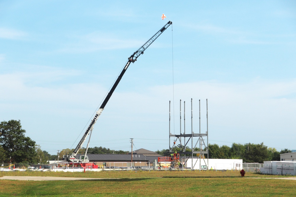 September 2024 construction operations for fiscal year 2023-funded barracks project at Fort McCoy