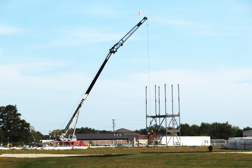 September 2024 construction operations for fiscal year 2023-funded barracks project at Fort McCoy