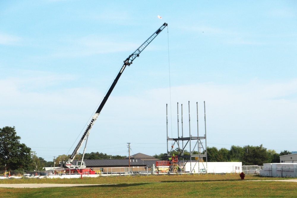 September 2024 construction operations for fiscal year 2023-funded barracks project at Fort McCoy